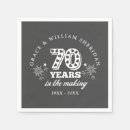 Search for 70th anniversary napkins Vow renewal