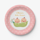 Search for two peas in a pod paper plates Twin girls