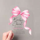 Search for arch baby shower invitations Pink bow