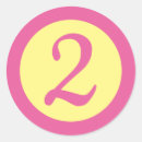 Search for number two stickers Second