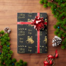 Search for black tree wrapping paper Gold