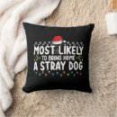 Search for christmas dog pillows Santa