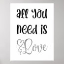 Search for all you need is love posters Stylish