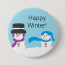 Search for smiling snowman buttons White