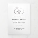 Search for tri fold wedding programs Black and white