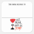 Search for eat drink and be scary stickers Party