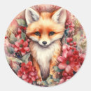 Search for fox christmas stickers Cute