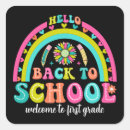 Search for welcome back to school stickers Rainbow