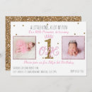 Search for princess 1st birthday invitations First