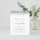 Search for silver glitter wedding invitations Glam