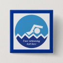 Recherche de nageur badges Bleu