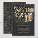 Search for cheers to 80 years invitations Elegant