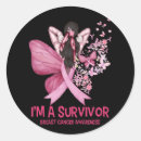 Search for breast cancer butterfly stickers Survivor