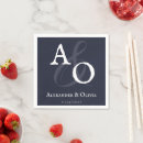 Search for navy blue monogram napkins Typography