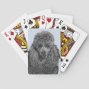 Recherche de caniche jeux de cartes Noir