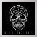 Recherche de crânes posters Noir et blanc