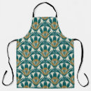 Search for art deco pattern aprons Green