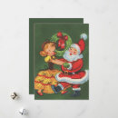 Search for vintage dancing cards Santa