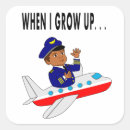 Search for cartoon pilot stickers For kids