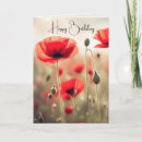 Search for red poppy birthday cards Flower