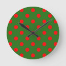 Recherche de à petits pois horloges Rouge