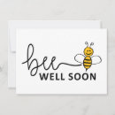 Search for bee get well cards Sick