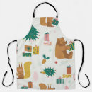 Search for forest animal aprons Illustration