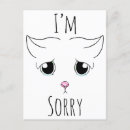 Search for apologies postcards Cat