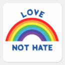 Search for love and hate stickers Equality