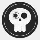 Recherche de de crâne autocollants Noir et blanc