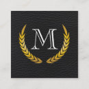 Recherche de decoratives cartes visite Monogramme