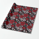 Search for black and white rose wrapping paper Roses