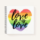 Search for gay pride notebooks Love is love