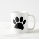 Search for dog pawprint mugs Black