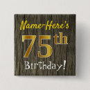 Search for 75th buttons 75 years old
