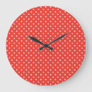 Recherche de pois rouge et blanc horloges Tendance