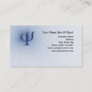 Search for psychology symbol business cards Psi