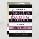 Search for black white and purple invitations Stripes