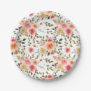 Search for floral pattern plates Baby shower