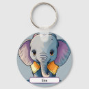 Search for baby elephant keychains Illustration