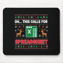 Search for spreadsheet mousepads Oh this calls