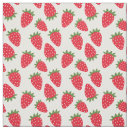 Search for red strawberries fabric Cute