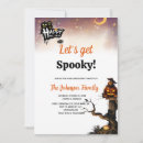 Search for foil halloween invitations Haunted house