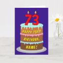 Search for 73rd birthday cards Seventy third birthday
