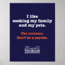 Search for funny grammar posters Commas