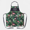 Search for pink flamingo aprons Flowers