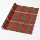 Search for poinsettia wrapping paper Red and gold