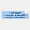 Search for responsibility bumper stickers Politics