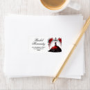 Search for black white and red return address labels Formal