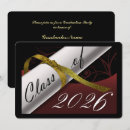 Search for maroon and gold graduation invitations High school